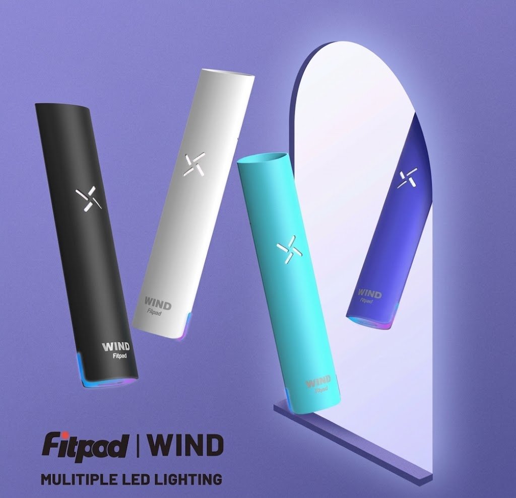 Fitpod Wind 一代主機｜4檔功率 彩色燈效 鋁合金滴膠 94mm超薄 - 煙潮商城
