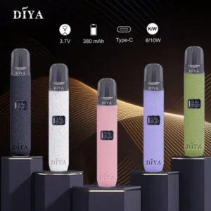 【5色可選】DIYA叮啞皮革主機 | 適配一代煙彈 | LED電量顯示 | 小煙主機